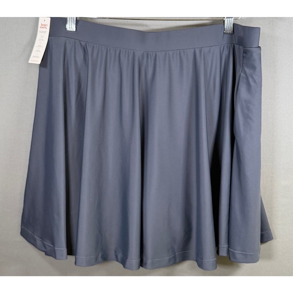 Honey Mark Black Skort Women’s 2XL NWT A-Line Athletic Pull-On Stretch Swim